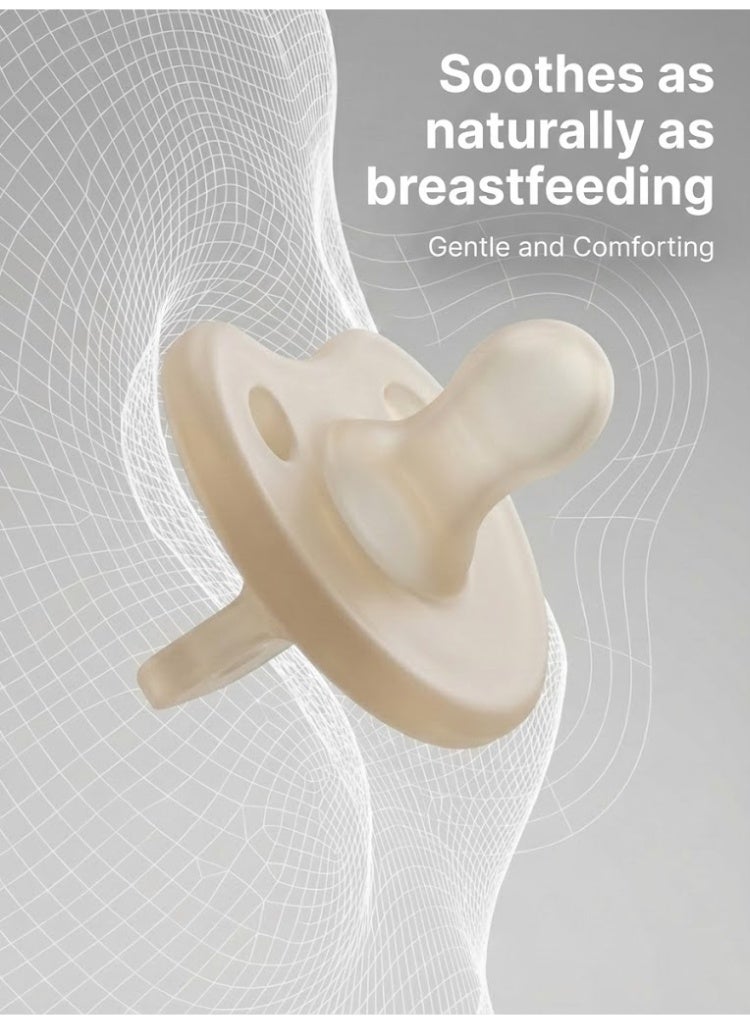 موميلو لهاية سيليكون مضادة للمغص مع علبة تخزين للأطفال من عمر 0-24 شهرًا - Image 2